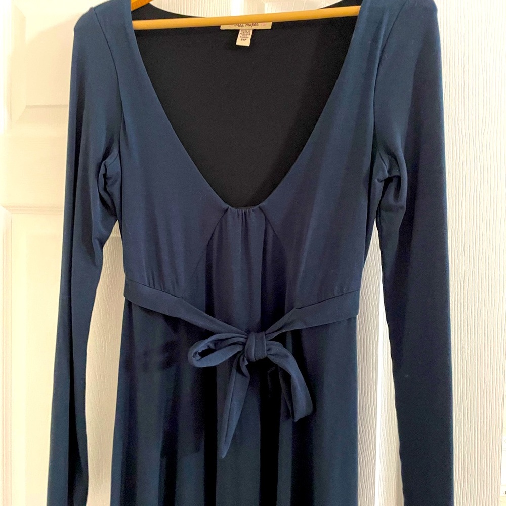 Free People A-line dress. Navy-black size S/M